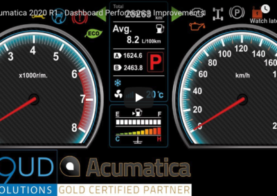 Acumatica 2020 R1 – Caching of Dashboard Widgets 12/31/19