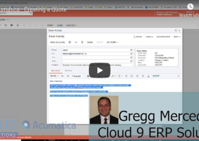 How to Create a Sales Quote in Acumatica 2/08/19
