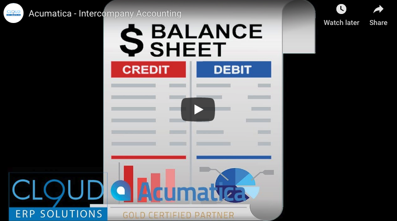 Acumatica Intercompany Accounting 6/03/19