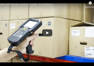 How to Perform Physical Inventories With Acumatica 3/06/19