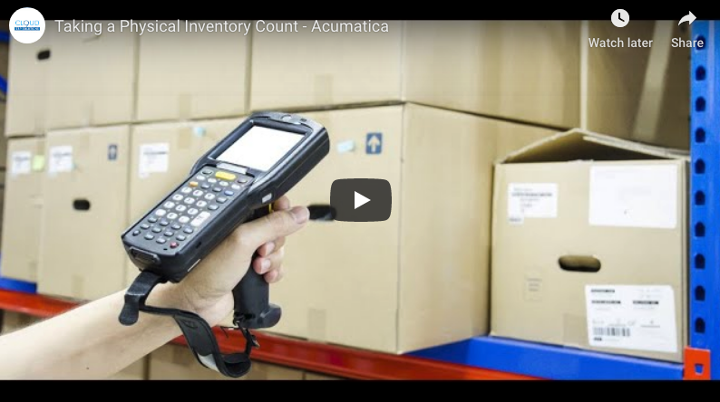 How to Perform Physical Inventories With Acumatica 3/06/19