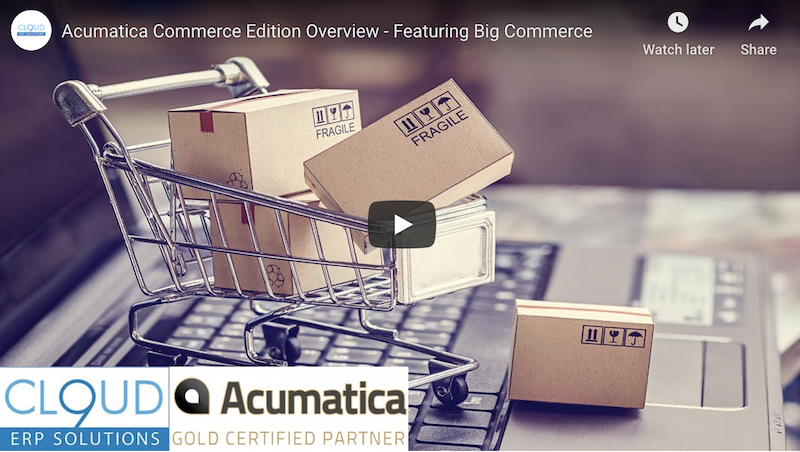 Acumatica Commerce Edition BigCommerce Demo