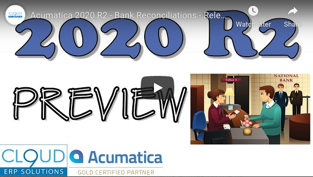Acumatica 2020 R2 – Release Adjustments Entries on the Fly 9/08/20