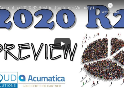 Acumatica 2020 R2 – Restrict Customer Visibility in Companies 8/04/20
