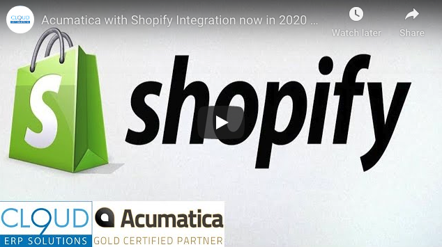 Acumatica 2020 R2 – Shopify Integration 8/18/20
