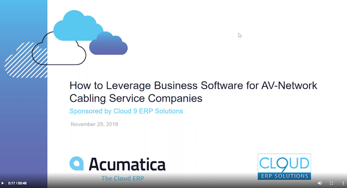 Audio Visual ERP Webinar