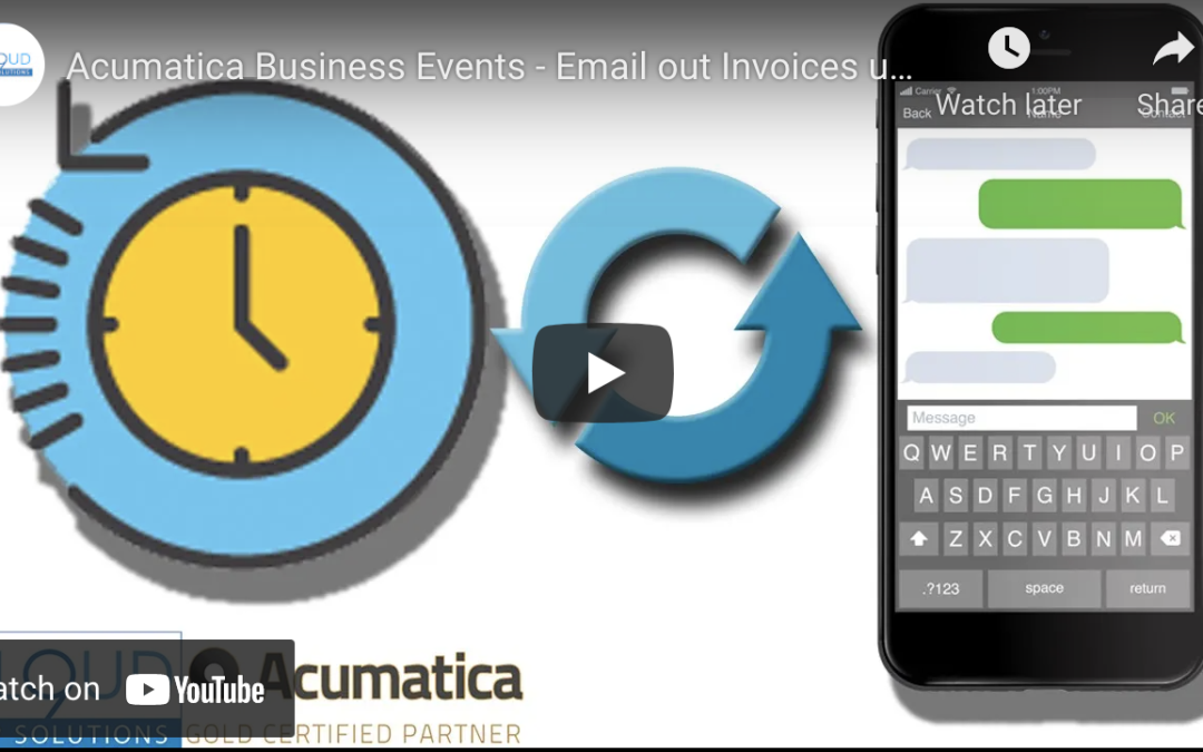 Email Invoices Using Actions Event Option 5/11/21