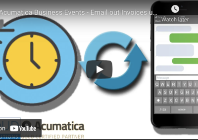 Email Invoices Using Actions Event Option 5/11/21