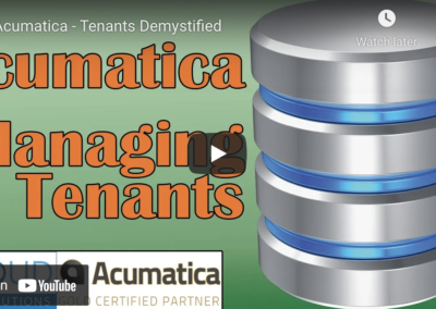 Acumatica – Tenants Demystified11/9/21