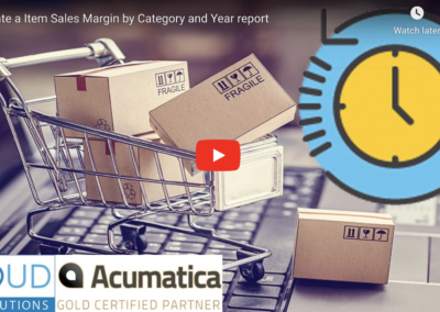 Create a Item Sales Margin by Category and Year Report11/15/22