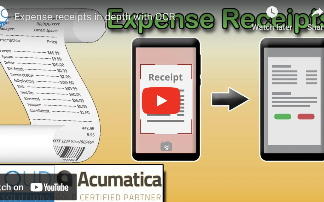Expense receipts in depth with OCR12/20/22
